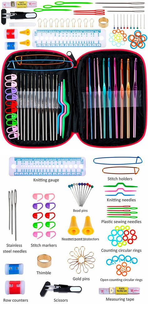 Crochet Tools Accessories, Crochet Starter Kit, Crochet Hook Case Tutorial, Crocheting Materials, Knitting Tools Accessories, Crochet Needle Case, Sewing Kit Bag, 2000 Wallpaper, 100 Crochet Stitches