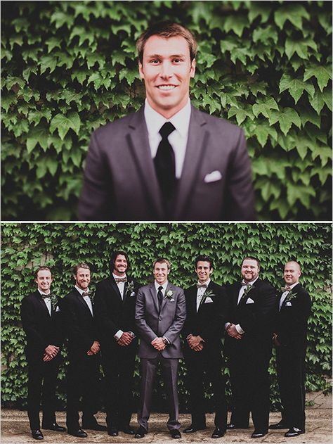 Wedding Menswear, Gray Groomsmen Suits, Wedding Winery, Groomsmen Photography, Vintage Wedding Reception, Burgundy Wedding Colors, Groom Suit Grey, Groomsmen Grey, Groomsmen Looks