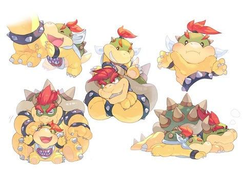 Bowser Jr, Mario Fan Art, Super Mario Games, Super Mario And Luigi, Jr Art, Nintendo Characters, Super Mario Art, Nintendo Art, Super Mario Brothers