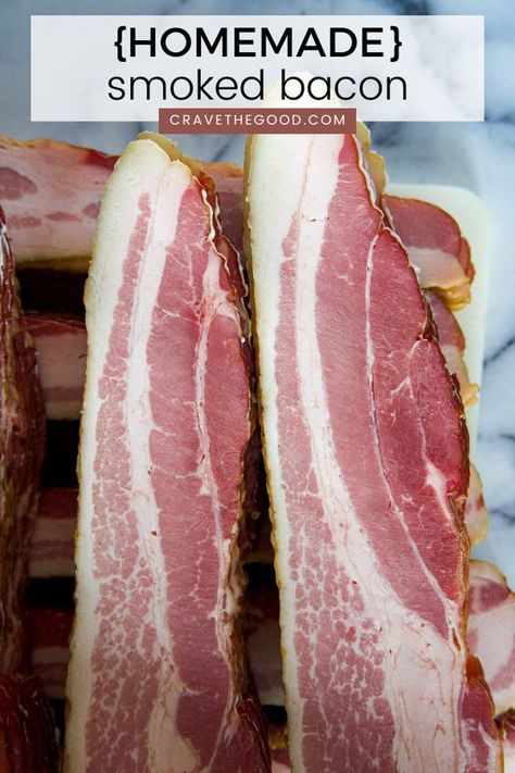 Homemade Canadian Bacon, Make Bacon From Pork Belly, Homemade Bacon Recipes, Cured Pork Belly, Home Made Bacon, Smoked Bacon Recipes, Curing Bacon, Meat Preservation, St Louis Ribs