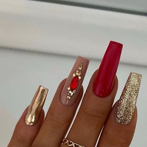 Red Wedding Nails, Music Nails, Almond Acrylic, Shiny Nails, Almond Acrylic Nails, Super Nails, Bride Nails, Crystal Nails, Nails Inspo