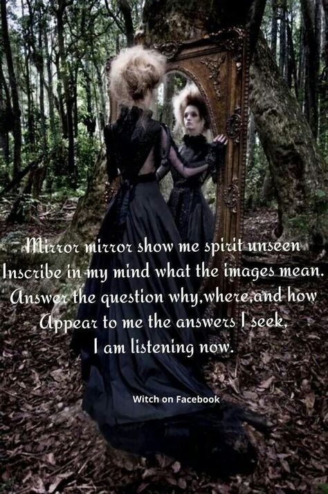 Answers mirror spell see the unseen See The Unseen, Gothic Mode, Read For Free, Gothic Photography, Witch Quotes, Wiccan Witch, Magick Spells, Wiccan Spell Book, Witchcraft Spell Books