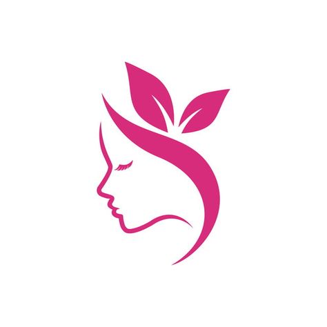 Latter Head Designs, Skin Care Logos, Flower Logo Design Graphics, Logo Beauty Cosmetics, Lady Logo Design, Female Logo Design, Girl Logo Design, Beauty Spa Logo, Elegance Lifestyle