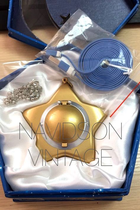 Read Item Description Before Messaging Me. Please. / Sailor Moon Digital Moonlight Legend Star Locket Music Box Upgrade Ver. by NavidsonVintage on Etsy https://www.etsy.com/listing/225435851/read-item-description-before-messaging Sailor Moon Star Locket, Music Room Organization, Music Notes Drawing, Music Box Locket, Star Locket, Pink Floyd Music, Theatre Shirts, Homemade Instruments, Concert Poster Design