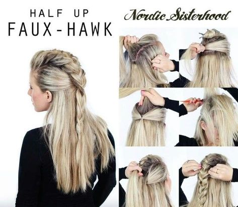 Fishtail Hairstyles, Viking Hair, Shield Maiden, Fishtail Braid, Peinados Fáciles Para Cabello Corto, Halloween Hair, Long Blonde, Long Blonde Hair, Grunge Hair