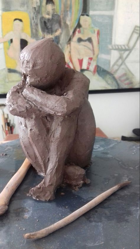 Ceramic Pottery Sculptures, Ceramic Person, Clay Art Sculptures, Clay Sculpture Art, Clay Sculpture Ideas, Ceramics Sculptures, Sculpture Inspiration, Sculpture Art Clay, Ceramic Art Sculpture