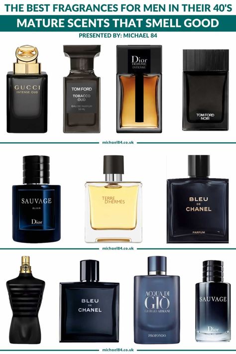 Best Fragrances For Men In Their 40's Best Perfume Men, Best Man Cologne, Best Man Parfums, Mens Perfume Collection, Branded Perfume For Men, Luxury Men Perfume, Men’s Best Perfumes, Men’s Aftershave, Calonge For Men