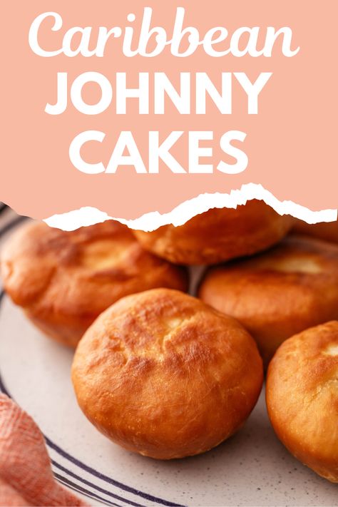 Learn how to make delicious Caribbean Johnny Cakes with this easy recipe. Crispy on the outside and soft on the inside, these golden fried breads are perfect for a Caribbean breakfast, savory dinner, or enjoyed on their own as a snack. Caribbean Johnny Cake Recipe, Johnny Cake Recipe, Caribbean Breakfast, Johnny Cakes Recipe, Johnny Cakes, Breakfast Savory, Johnny Cake, How To Make Biscuits, Savory Dinner