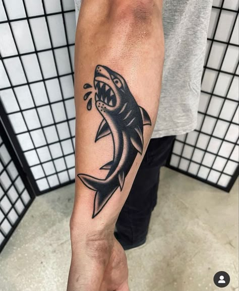 Aggrogoth Tattoo, Traditional Shark Tattoo, Traditional Tattoo Black And White, Crocodile Tattoo, Jaguar Tattoo, Sailor Jerry Tattoos, Insect Tattoo, Movie Tattoos, Shark Tattoo