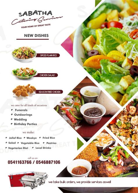 Food flyer Food Pamphlet, Poster Food Design, How To Visualize, Poster Food, Roll Up Design, Menu Design Template, Clothing Store Design, Jollof Rice, Food Flyer