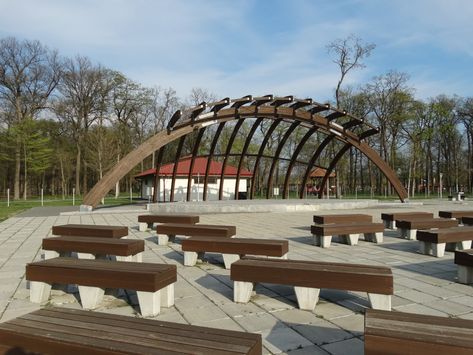 Downloads  Free Images : architecture, wood, bench, roof, walkway, arch, park, amphitheatre, pavilion, scene, outdoor structure, craiova 3648x2736,1078814 Walkway Arch, Amphitheater Architecture, Outdoor Pavillion, Wooden Pavilion, Zoo Architecture, Pool Pavilion, Park Pavilion, Outdoor Stage, Outdoor Structure