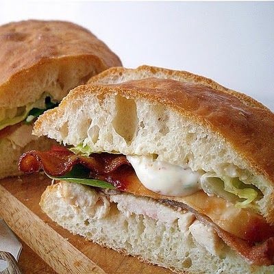 With a Grateful Prayer and a Thankful Heart: Ciabatta Bread and Caesar Club Sandwich Chibata Bread, Homemade Ciabatta Bread, Ciabatta Bread Recipe, Grateful Prayer, Bread Maker Recipes, Ina Garten Recipes, Biscuit Rolls, Ciabatta Bread, Ranch Dip