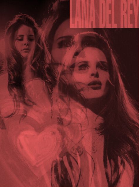 Red Lana Del Rey, Lana Del Rey Poster, Chat Background, Lana Core, Love Lana Del Rey, Printable Wall Collage, Rey Aesthetic, Lana Del Rey Aesthetic, Lana Del Rey Love