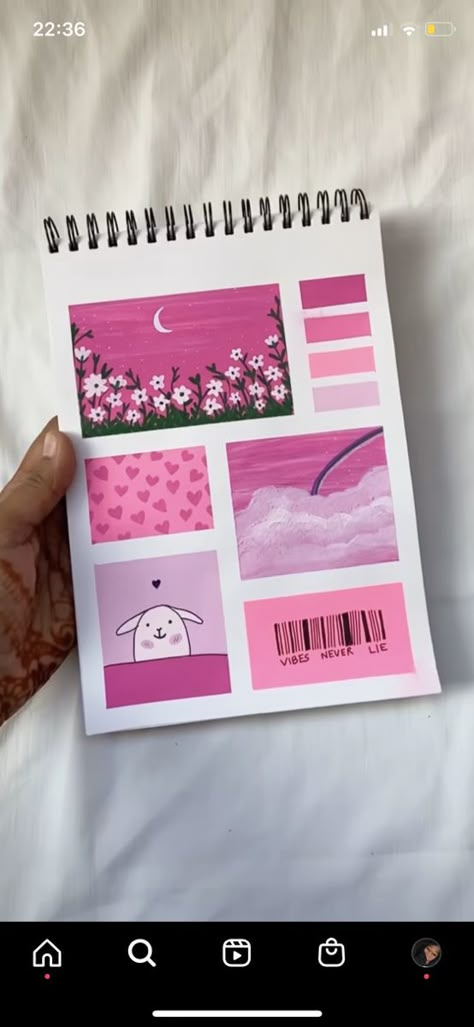 Pink Journal Ideas, Rose Pink Aesthetic, Girly Sketches, Preppy Drawings, Mini Toile, Scrapbook Quotes, Canvas Art Quotes, Diy Journal Books, Easy Canvas Art