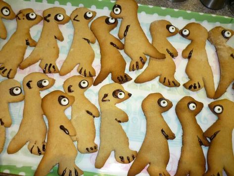 Meerkat Party, Gingerbread Biscuits, Biscuits Cookies, Recipe Cookies, Biscuit Cookies, Food Pictures, 5th Birthday, Gingerbread Cookies, Cooking And Baking