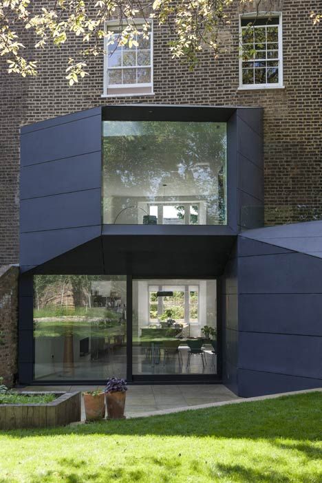 Glass Roof Extension, Alison Brooks, Extension Veranda, London Residence, House In London, Dynamic Shapes, Roof Extension, Social Design, Modern Extension