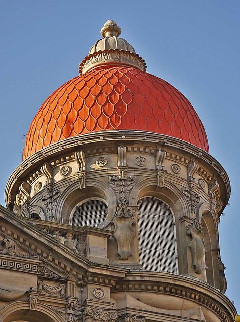 Look up! Roof domes in Newcastle upon Tyne | Flickr - Photo Sharing! Minecraft Dome Roof, Classical Architecture Exterior, Classical Architecture Facade, Minecraft Dome, Minecraft Irl, Modern Classical Architecture, Classical Architecture House, Dome Architecture, Domed Roof