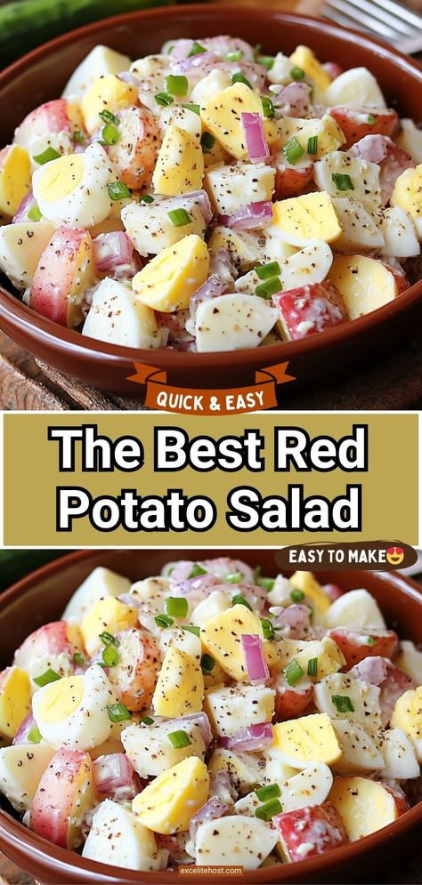 Did you know that potatoes are recognized as practically the only product that does not bother? Best Red Potato Salad Recipe, Roasted Red Potato Salad Recipe, Red Potato Salad Recipe Easy, Potatoe Salad Red Potatoes, Red Potatoes Salad, Red Potatoe Salad, Potato Salad With Red Potatoes, Red Skin Potato Salad, Red Potato Salad Recipe