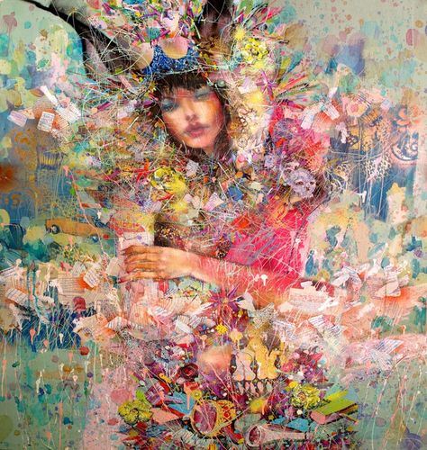 David Choe artist, Pastel woman, surrealistic.  Did artwork for Facebook, paid in stock, now insanely rich.  Featured on Anthony Bourdain Parts Unknown,    surrealist painter, artist impressionism David Choe Art, David Choe, Comic Collection, Urban Art, Visual Artist, Collage Art, Watercolor Art, Top 10, Street Art