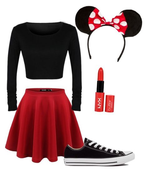 "Minnie Mouse costume!" by livvie47 on Polyvore featuring Converse Minnie Mouse Kostüm, Costumes Faciles, Meme Costume, Last Minute Halloween Costume, Teen Halloween, Minnie Mouse Costume, Halloween Coustumes, Last Minute Halloween, Costumes Diy