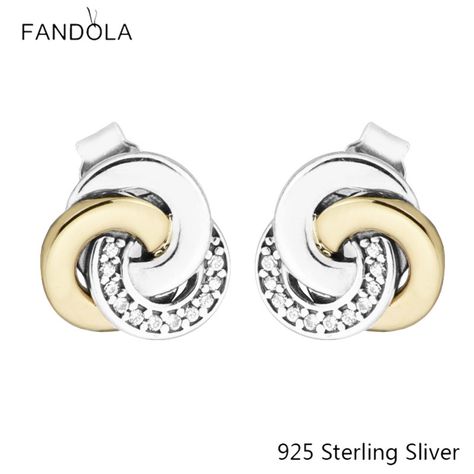 >> Click to Buy << Stud Earrings Compatible With European Style Jewelry 925 Sterling Silver Interlinked Circles Original Charms CKK #Affiliate Silver Gold Earrings, Circle Earrings Studs, Women Diy, Circle Studs, Cz Stud Earrings, Cz Earrings, 925 Silver Jewelry, Circle Earrings, Sterling Silver Earrings Studs