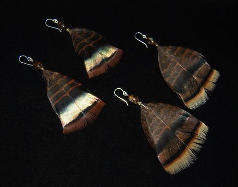 How To Make Feather Earrings From Your Hunt! — Reel Camo Girl Diy Leather Fringe Earrings, Make Feather Earrings, Diy Leather Feather Earrings, Pheasant Feather Decor, Diy Archery Target, Feather Earrings Diy, Antler Art, Feather Decor, Long Nose