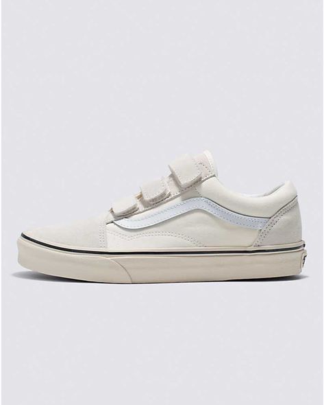 Vans | Old Skool V Marshmallow/Turtledove Shoe Vans Shoes Fashion, Vans Shoes Women, Cute Vans, Homecoming Shoes, Platform Vans, Vans Suede, Old School Vans, Trending Womens Shoes, Girls Heels