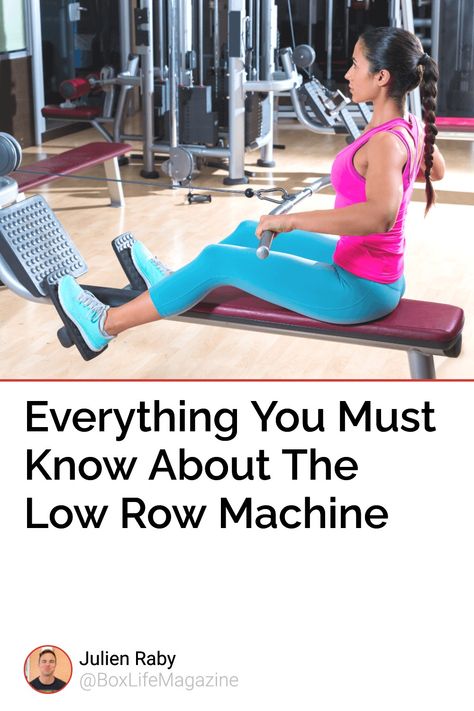 Are you wonderning how to use the low row machine? We give you all the tips and informations here. Technique workouts muscles worked: You'll know everything. Low Row Machine Workout, Lower Back Injury, Rowing Machine Workout, Cable Row, Core Challenge, Shoulder Injuries, Heavy Weights, Free Weight, Lift Heavy