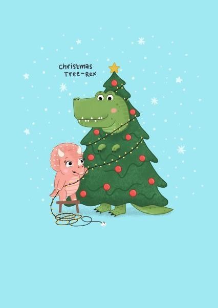 #dinosaaur #birthday https://www.thortful.com/card/612c04249cb1330001b71127 Kiwi Design, Dinosaur Christmas Tree, Tree Rex, Dinosaur Cards, Dinosaur Illustration, Cute Dinosaur, Dinosaur Christmas, Wedding Stationary, Kids Cards