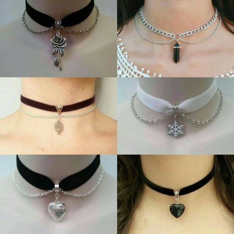 Diy Collar Necklace, Diy Choker, White Choker, Goth Accessories, Handmade Jewlery, Handmade Flowers Fabric, Diy Bracelet Designs, Magical Jewelry, Jewelry Accessories Ideas