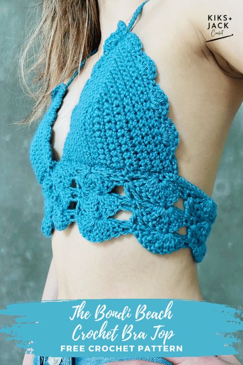 Crochet Bra Free, Crochet Bra Top Pattern, Easy Granny Square Crochet, Crochet Bra Cup, Granny Square Crochet Top, Crochet Bra Pattern, Crochet Bra Top, Diy Crochet Top, Easy Granny Square