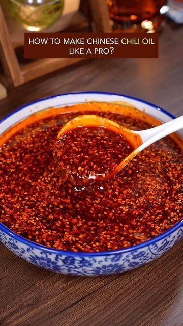 Chile Oil Recipe, Chinese Chili Oil, Chile Oil, Chinese Chili, Chili Oil Recipe, Chile Sauce, Chili Oil, Spicy Recipes, Oil Recipes