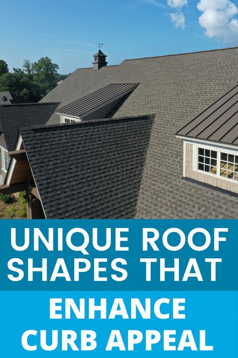 Different Roof Shapes Guide When it comes to constructing a house, choosing the right roof shape is a decision that can greatly impact both the aesthe... Low Pitch Roof, Hip Roof Design, Pitch Roof, Roof Shapes, Gambrel Roof, Mansard Roof, Hvac Unit, Attic Space, Shed Roof