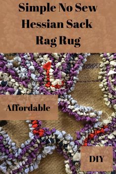 Diy Rug Ideas, Make A Rag Rug, Rug Hooking Tutorial, Rag Rug Diy, Rag Rug Tutorial, Rug Hooking Designs, Braided Rug Diy, Braided Rag Rugs, Burlap Rug