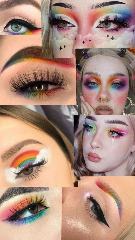 Pride Makeup Simple, Makeup Simple, Pride Makeup, Simple Makeup, Makeup Inspo, Makeup, Make Up