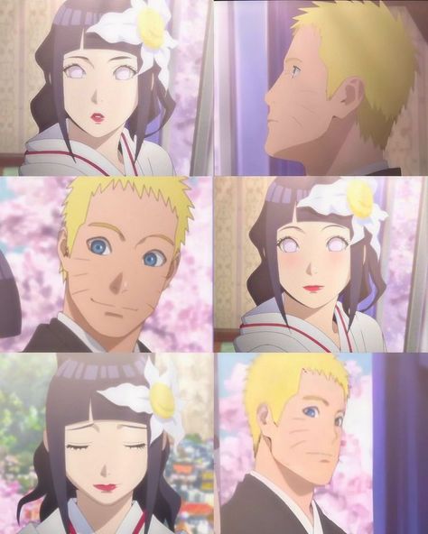 Naruhina Wedding, Edith Head Gowns, Hinata And Naruto, Naruto Hinata, Edith Head, 6th Wedding Anniversary, Anime Lineart, Naruto And Hinata, The Perfect Day