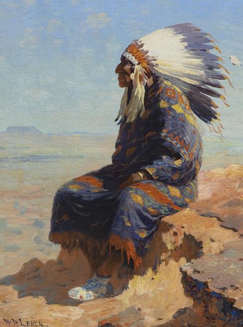 Native American Chief Painting, Indian Chief Drawing, Red Indian Art, William Robinson, Indian Arts, Native American Paintings, Native American Warrior, Native American Images, Native American Chief