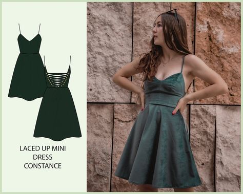 Camisole Dress Pattern, Sewing Things, Couture Mode, Altering Clothes, Maid Dress, Diy Sewing Clothes, Dress Sewing Pattern, Dress Sewing Patterns, Types Of Dresses