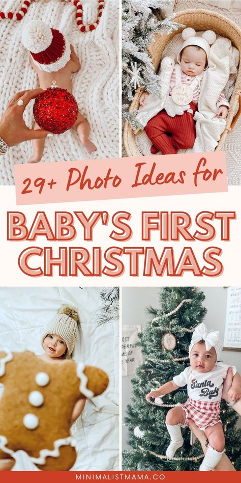 First Christmas Photo Ideas, First Christmas Pictures, Natal Baby, Creative Picture Ideas, Baby Holiday Photos, Baby Christmas Crafts, Diy Christmas Photo, Christmas Photo Ideas, Baby Christmas Photography