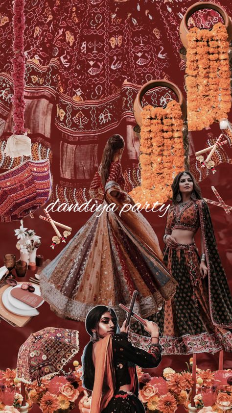 This is your sign to have a #dandiya party 🧡✨ #navratri #desi #desiaesthetic #india Navratri Story, Navratri Aesthetic, Dandiya Night, Dubai Fashion Week, Navratri Garba, Festival Aesthetic, Photoshoot Backdrops, Navratri Festival, Adobe Illustrator Graphic Design