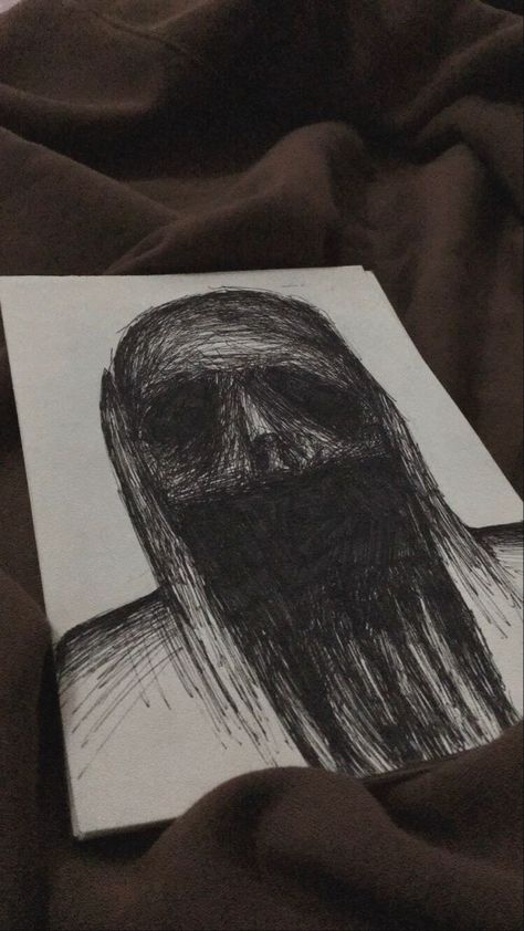 Creepy Things To Draw Easy, Scary Drawings, Horror Drawing, Nightmares Art, Creepy Drawings, Arte Grunge, Scribble Art, Meaningful Drawings, Deep Art