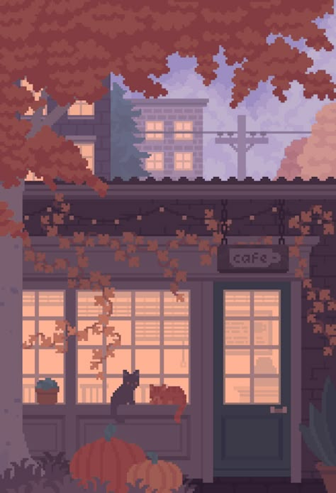 ilta ✶ イルタ on Tumblr Background Cool, November Wallpaper, Pixel Art Landscape, Anime Pixel, Pixel Art Background, Tip Jar, Pixel Animation, Arte 8 Bits, Cool Pixel Art