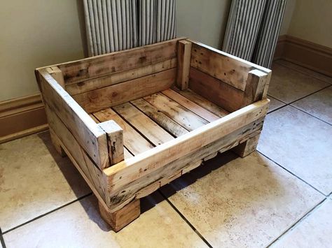 Pallet Dog House, Wooden Desk Chairs, Pallet Dog Beds, Pallet Projects Furniture, Diy Dog Bed, Wooden Pallet Furniture, Wooden Pallet Projects, Recycled Pallets, Pallet Crafts