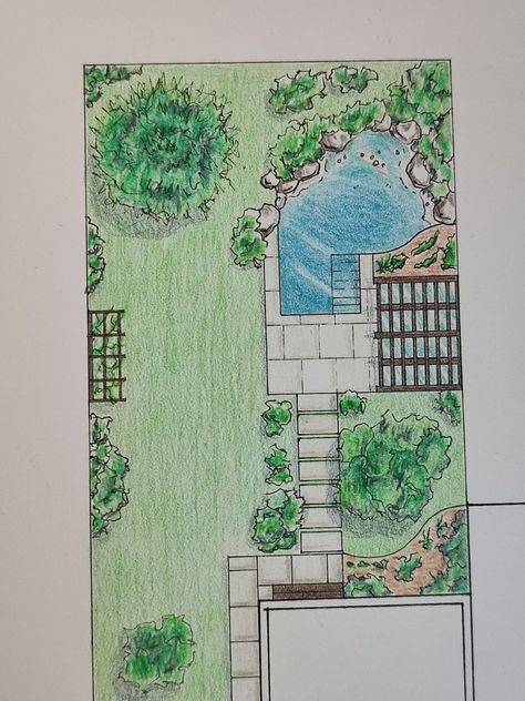 Drawing
Plan
Architecture
Landscape
Design
Color pencils Backyard Drawing, Markers Drawing Architecture, House Sketches, Dream House Drawing, Backyard Landscape Design, Square Drawing, Landscape Design Drawings, Army Room Decor, Landscape Architecture Drawing