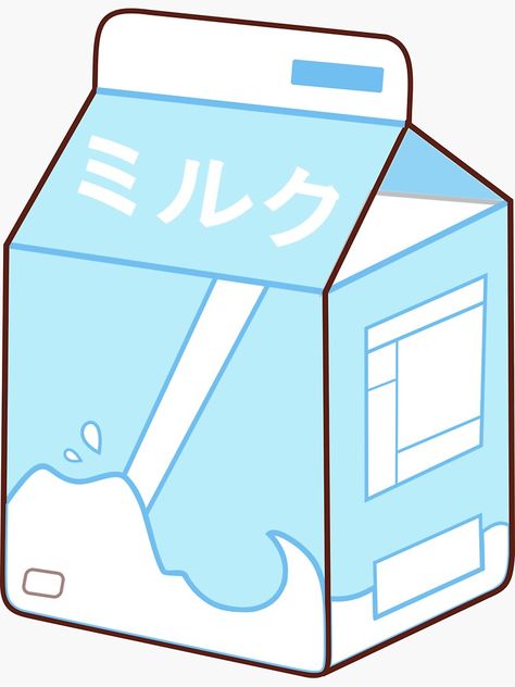 Milk Drawing, Milk Aesthetic, Milk Sticker, Cute Milk, Soft Pink Theme, Kids Background, Milk Carton, Cute Kawaii Drawings, Kawaii Doodles