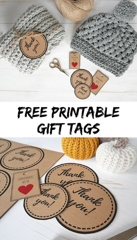 Free printable gift tags | Free download tags for your crochet handmade items | handmade gift tags Crochet Tags, Crochet Labels, Gratis Printables, Free Printable Tags, Free Printable Gifts, Free Printable Gift Tags, Tags And Labels, Labels Printables Free, Crochet Dishcloth