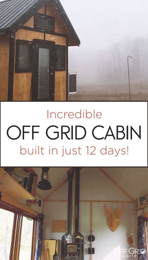 Off grid tiny cabin Tiny Cabin Interiors Off Grid, Rustic Off Grid Cabin, Off Grid Cabin Interior, Solarpunk House, Woodworking Shed Ideas, Off Grid Cabin Plans, Woodworking Shed, Tiny Eco House, Tiny Cabins Interiors