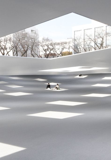 Undulating Roof, Yamaguchi Japan, Big Architects, Junya Ishigami, Terrazzo Table, Japanese Hot Springs, Shop Architects, Glasgow School, Japanese Architect