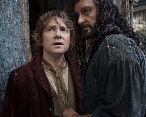 Thorin Oakenshield X Bilbo Baggins, Bilbo Baggins The Hobbit, Thorin The Hobbit, The Hobbit Thorin Bilbo, Martin Freeman And Richard Armitage, Bilbo Baggins X Thorin, The Hobbit Bilbo X Thorin, The Hobbit Dwarves, Bilbo And Thorin