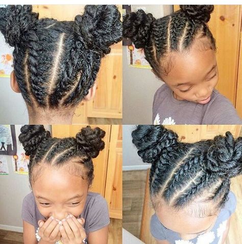 Cute flat twist bun up for little girls Kids Natural Hair, Kids Hair Styles, Natural Kids, Lil Girl Hairstyles, Kid Braid Styles, Kid Hairstyles, Girl Hair Styles, Kid Hair, Kid Styles